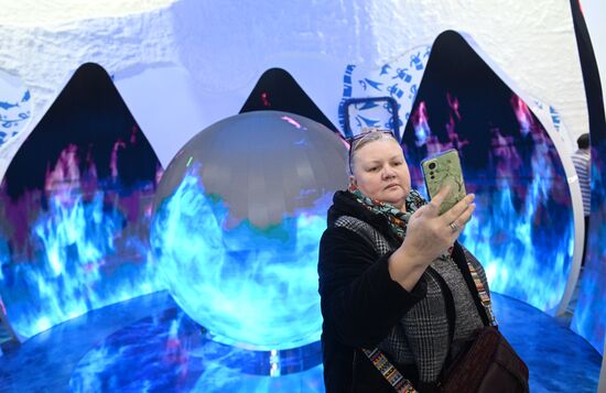 The International RUSSIA EXPO forum and exhibition. A stand of the Yamal-Nenets Autonomous Area. Location: Russia, Moscow. Author: Kirill Zykov/Sputnik. International RUSSIA EXPO forum and exhibition