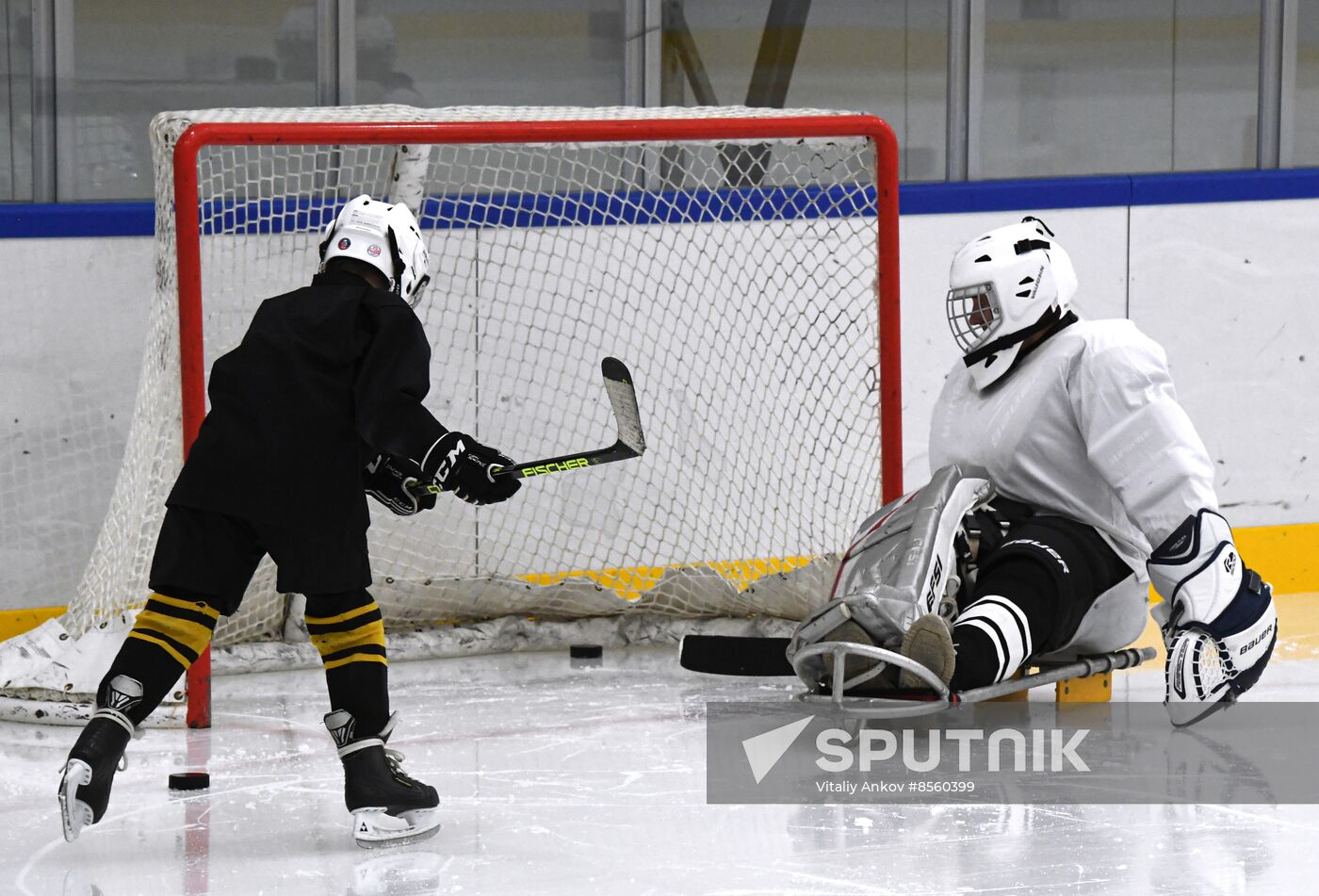 Russia Sledge Hockey Training