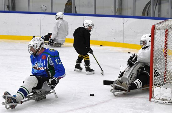 Russia Sledge Hockey Training