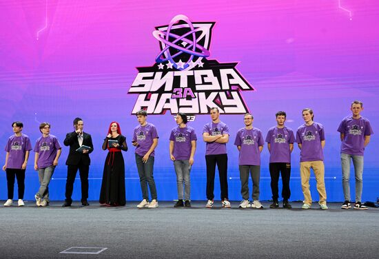 RUSSIA EXPO. Grand Finale of 2023 Battle for Science International Festival of Student Cybersport and Cybersport Science