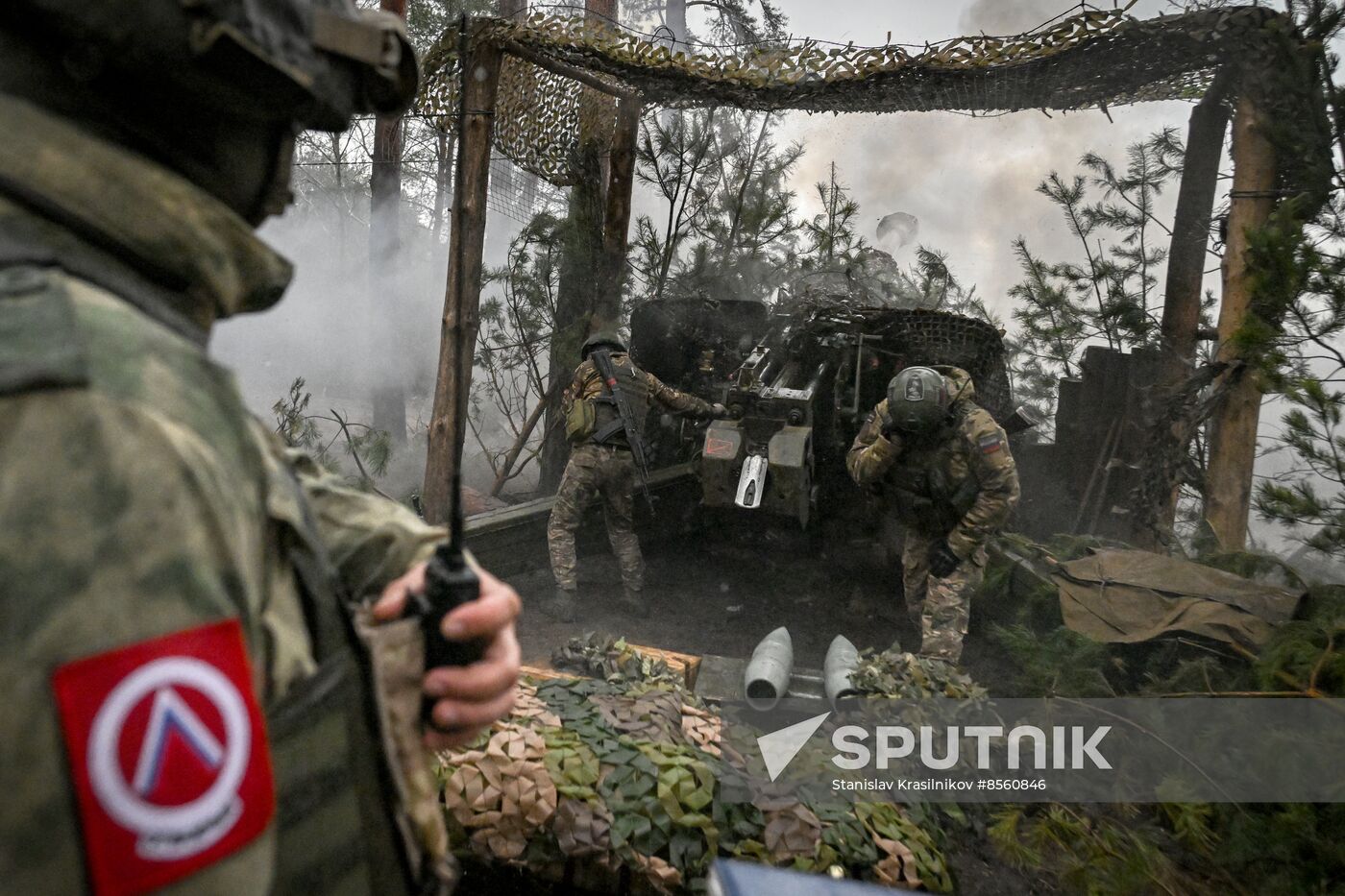 Russia Ukraine Military Operation Artillery Unit