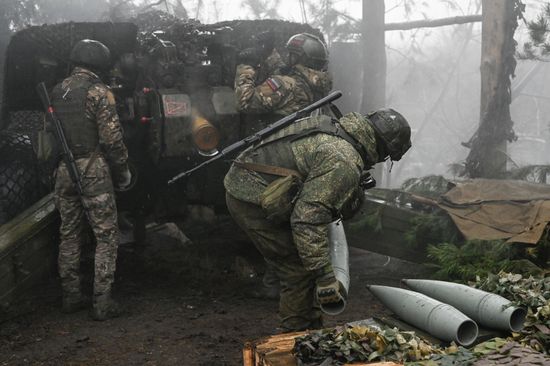 Russia Ukraine Military Operation Artillery Unit