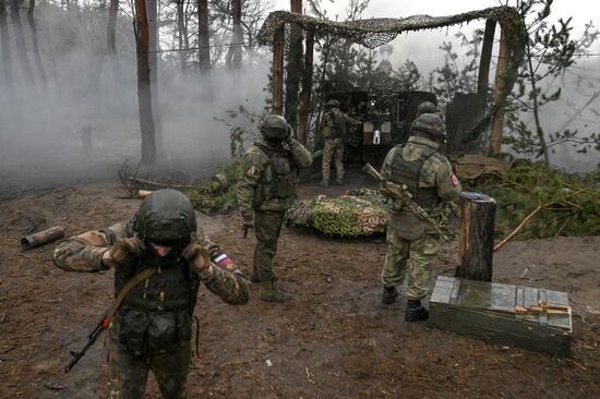 Russia Ukraine Military Operation Artillery Unit