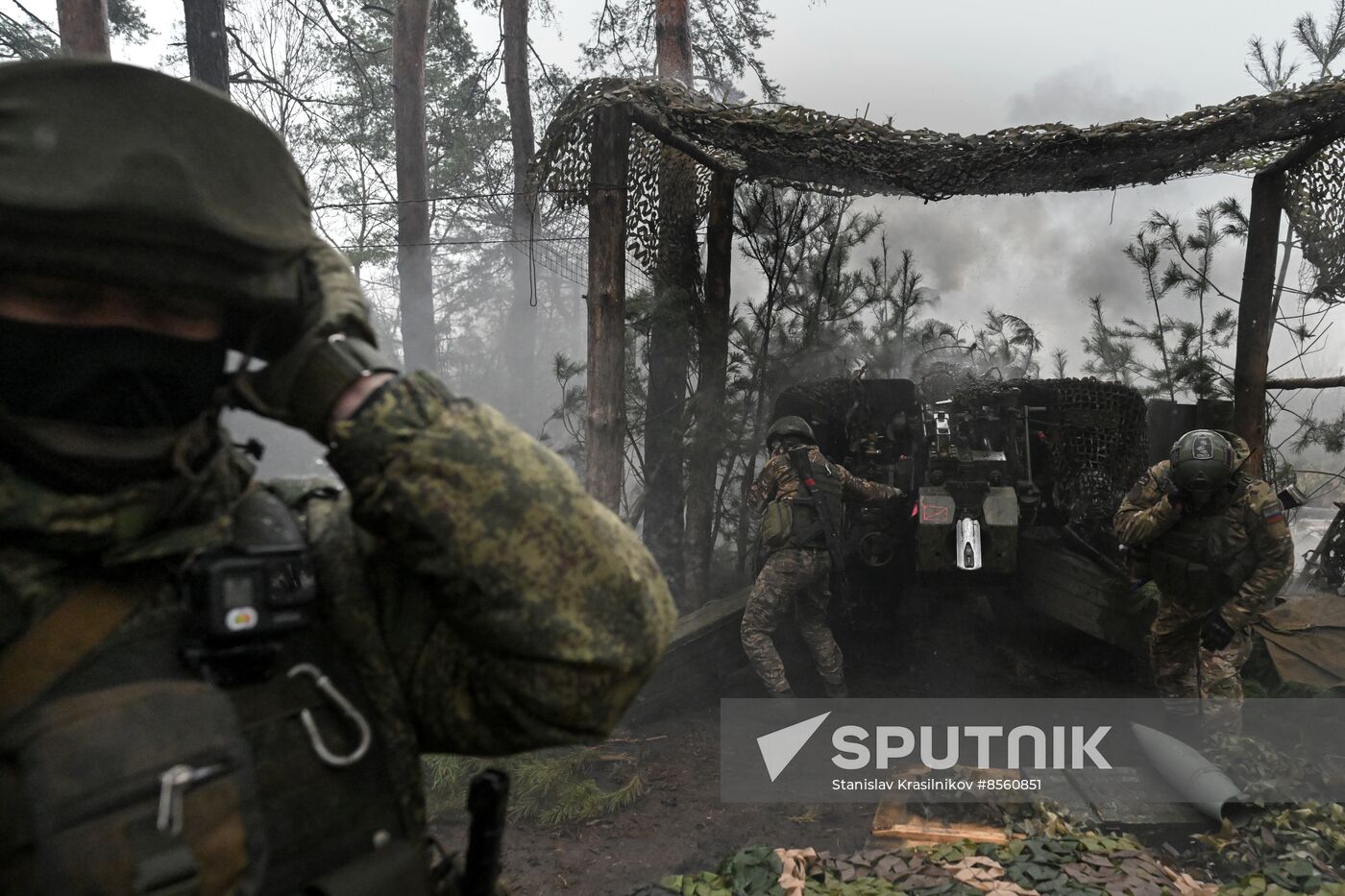 Russia Ukraine Military Operation Artillery Unit