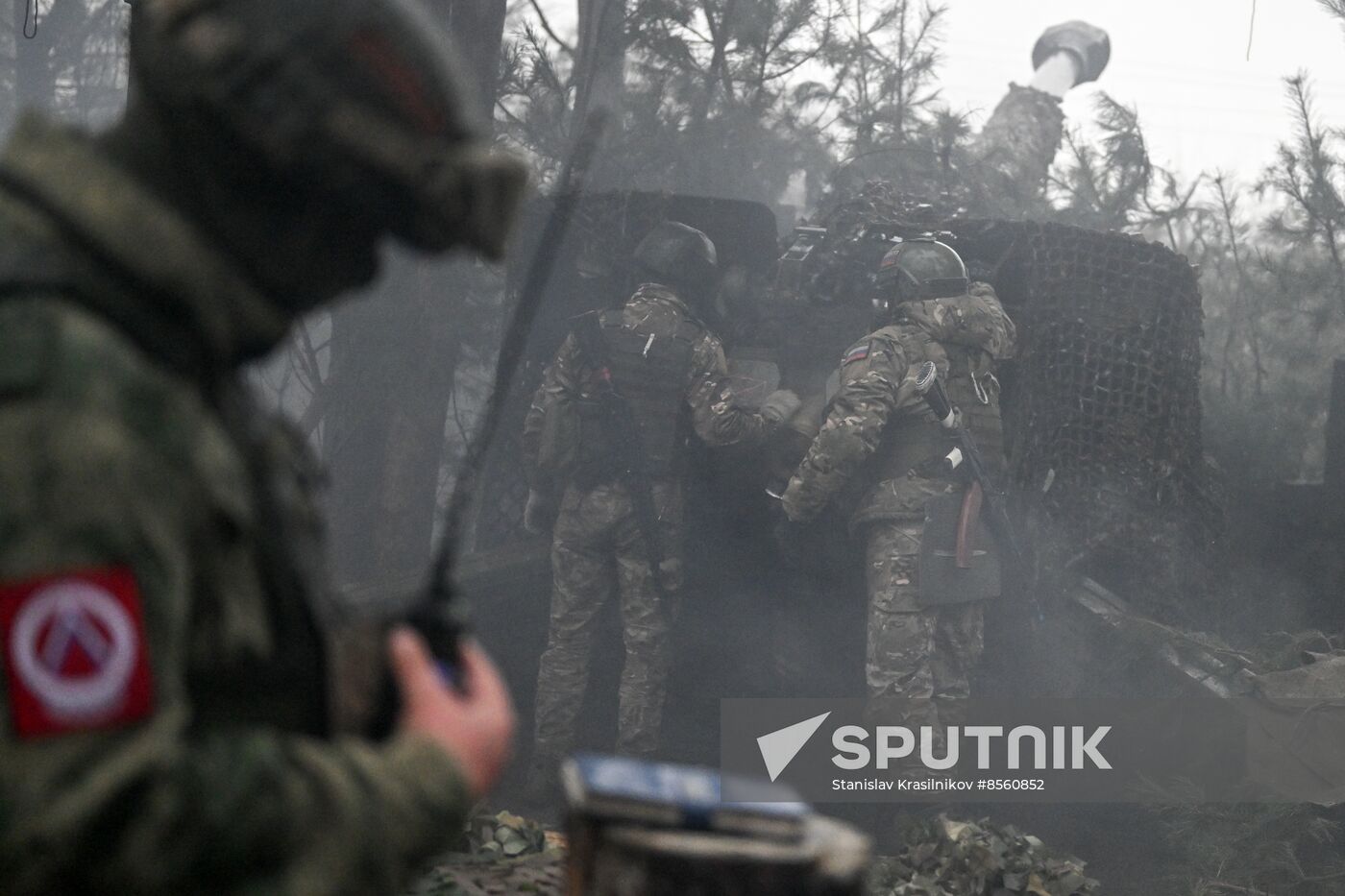 Russia Ukraine Military Operation Artillery Unit