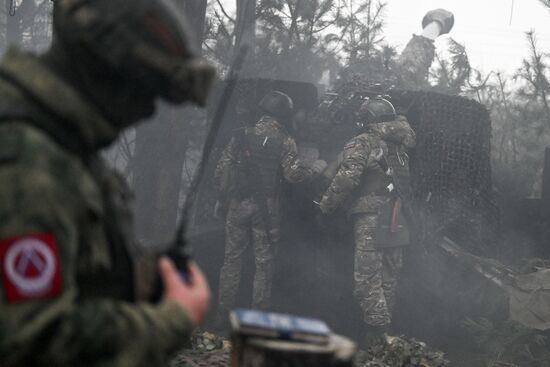 Russia Ukraine Military Operation Artillery Unit