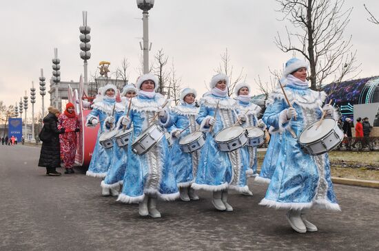 The International RUSSIA EXPO forum and exhibition. Father Frost Days. Tol Babai, a fairy tale character from Udmurtia. Location: Russia, Moscow. Author: Mikhail Voskresenskiy/Sputnik. RUSSIA EXPO. Father Frost Days - Tol Babai.