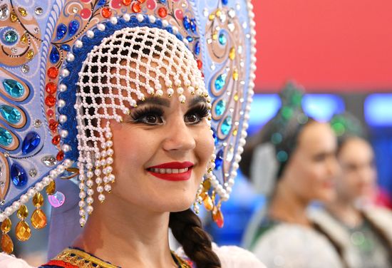 The International RUSSIA EXPO forum and exhibition. The opening of Day of Novosibrisk Region, presentation of the region at Pavilion 75. Location: Russia, Moscow. Author: Sergey Pyatakov/Sputnik. RUSSIA EXPO. Day of Novosibrisk Region