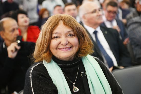 The International RUSSIA EXPO forum and exhibition. Day of the Altai Territory. Actress, film producer and scriptwriter Natalya Bondarchuk, Pavilion 75. Location: Russia, Moscow. Author: Kirill Zykov/Sputnik. RUSSIA EXPO. Day of the Altai Territory