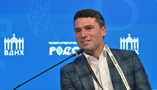 The International RUSSIA EXPO forum and exhibition. Day of the Altai Territory. Medicine of the Future, a roundtable discussion. Pictured: Ilya Savitsky, Pavilion 75. Location: Russia, Moscow. Author: Kirill Zykov/Sputnik. RUSSIA EXPO. Day of the Altai Territory