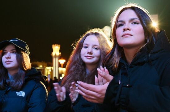 The International RUSSIA EXPO forum and exhibition. Concert, Novosiberia. Location: Russia, Moscow. Author: Sergey Pyatakov/Sputnik. RUSSIA EXPO. Day of Novosibrisk Region