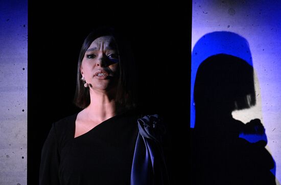 The International RUSSIA EXPO forum and exhibition. Pavilion 58 (The Slovo Museum of Slavic Literature). Pictured: Poetess Anna Revyakina, member of the Russian Writers' Union the Writers' Union of the Donetsk People's Republic. Location: Russia, Moscow. Author: Ramil Sitdikov/Sputnik. RUSSIA EXPO. Concert: The Real Ones