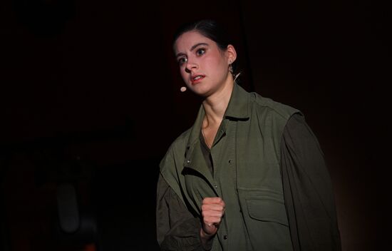 The International RUSSIA EXPO forum and exhibition. Pavilion 58 (The Slovo Museum of Slavic Literature). Pictured: Poetess Sofya Yudina. Location: Russia, Moscow. Author: Ramil Sitdikov/Sputnik. RUSSIA EXPO. Concert: The Real Ones