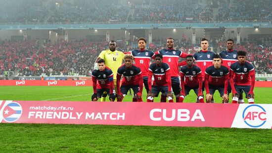 Russia Soccer Friendly Russia - Cuba