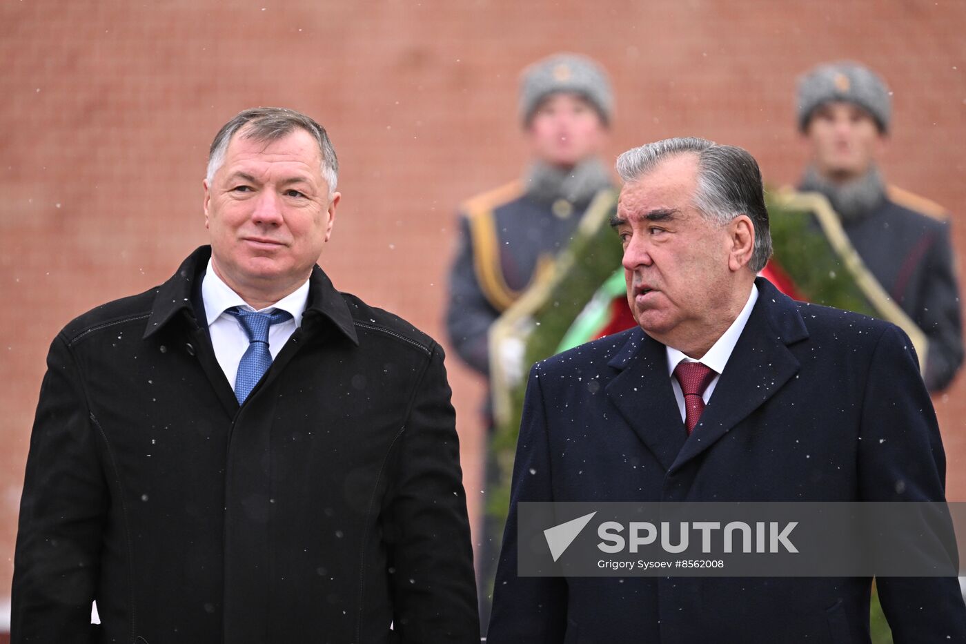 Russia Tajikistan Wreath Laying