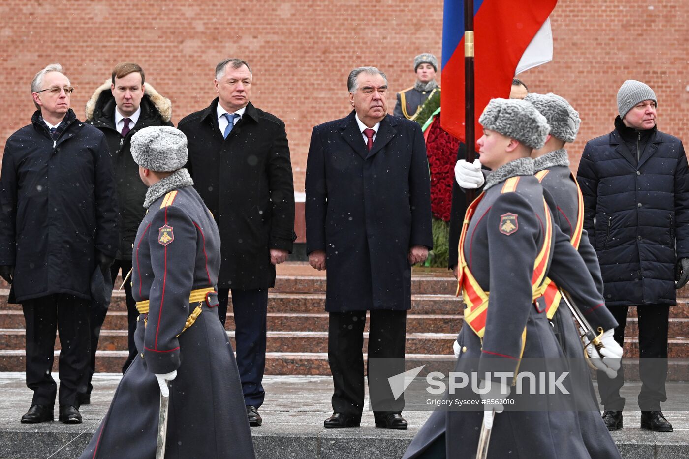 Russia Tajikistan Wreath Laying