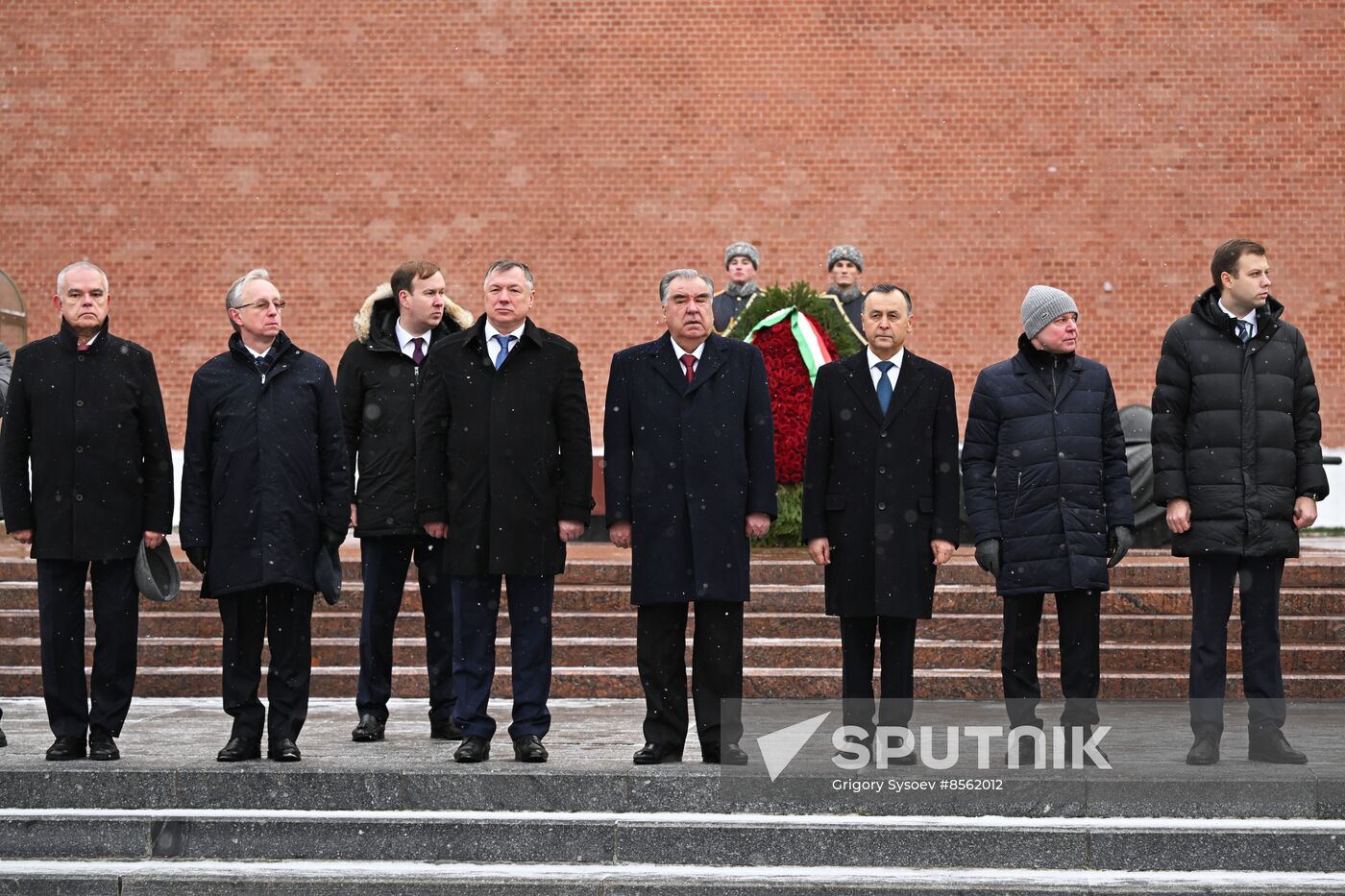 Russia Tajikistan Wreath Laying