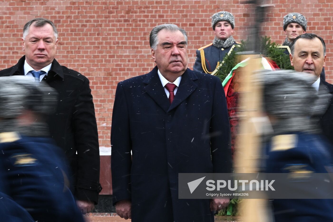 Russia Tajikistan Wreath Laying