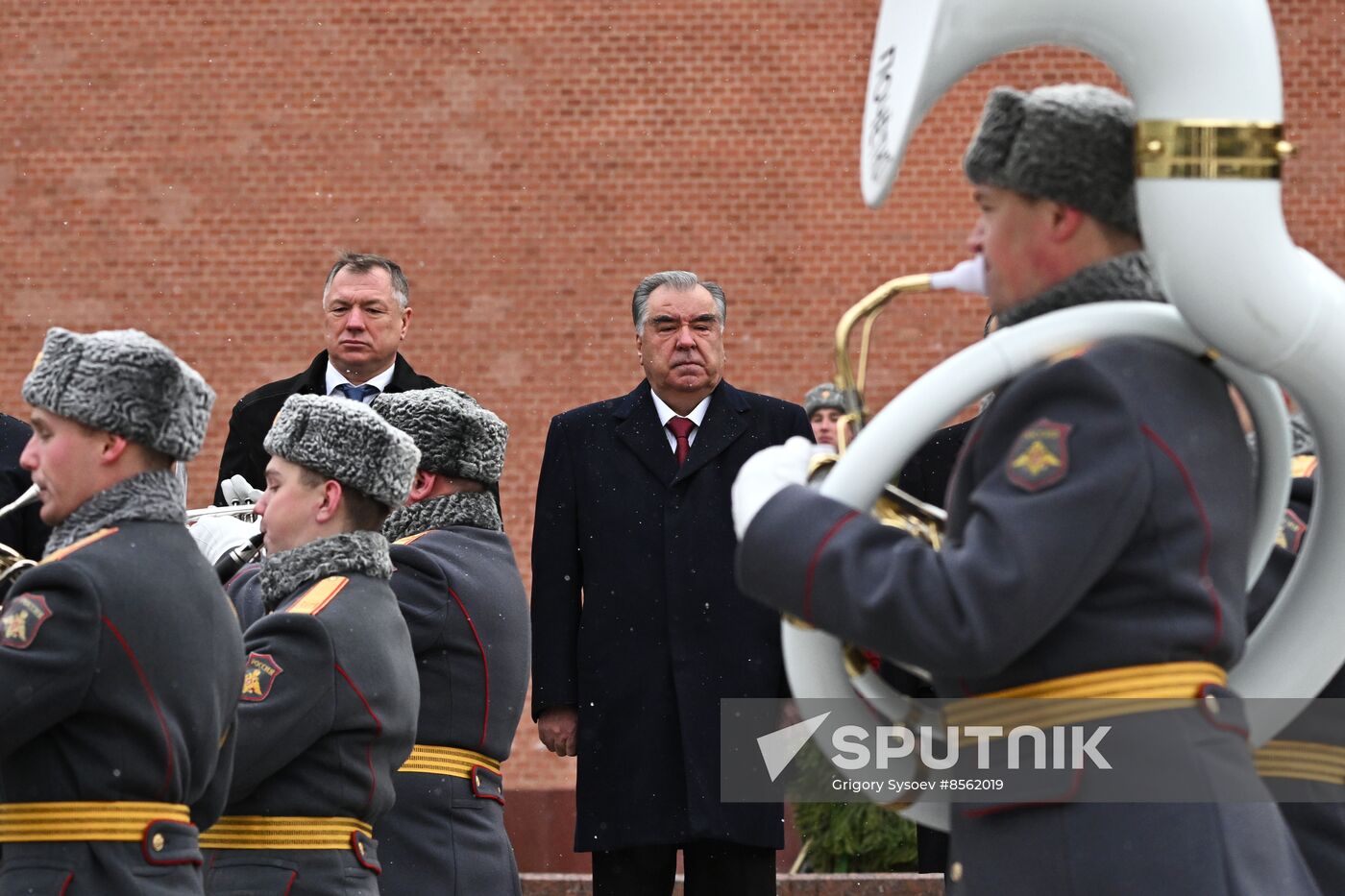 Russia Tajikistan Wreath Laying