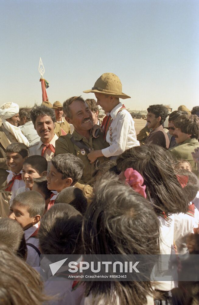 Withdrawal of part of Soviet troops from DRA, 1986