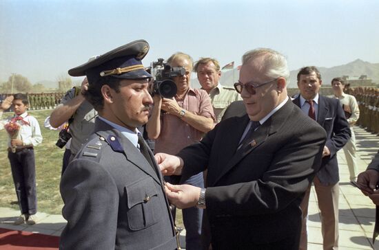 Withdrawal of part of Soviet troops from DRA, 1986