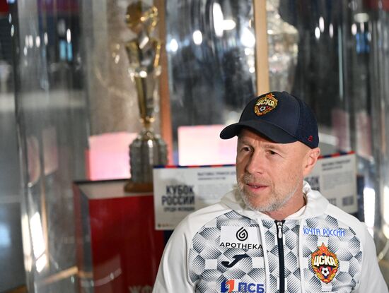 Russia Soccer CSKA Trophies Exhibition