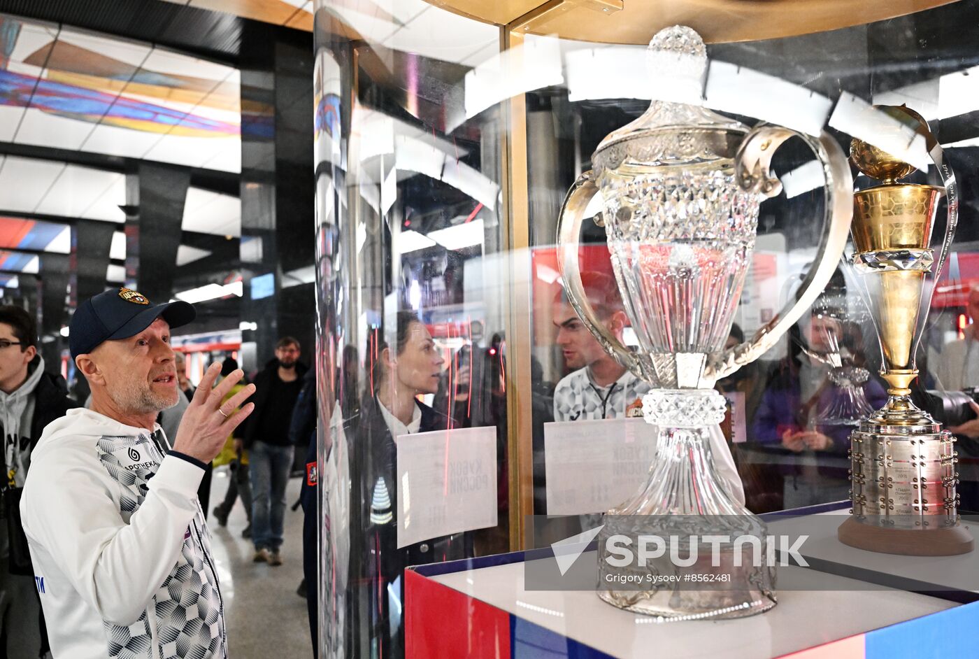 Russia Soccer CSKA Trophies Exhibition