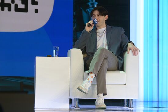 The RUSSIA EXPO International Exhibition and Forum. Pavilion No.57, House of Knowledge. Where Technologies Meet. VK Day. Vasily Didlyakov, Senior Producer at VK Clips. Location: Russia, Moscow. Author: Alexey Nikolskiy/Sputnik. RUSSIA EXPO. Where Technologies Meet. VK-day