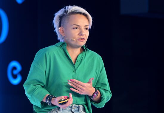 The International RUSSIA EXPO Forum and Exhibition. Pavilion 57 Knowledge House. Where Technologies Meet: VK-Day. Tamara Chechyotkina, Head of Marketing at VK Information Security. Location: Russia, Moscow. Author: Alexey Nikolskiy/Sputnik. RUSSIA EXPO. Where Technologies Meet. VK-day