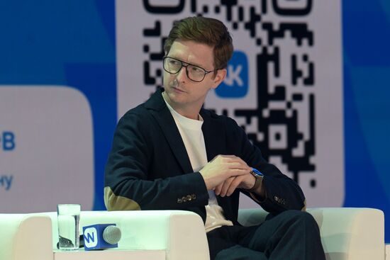 The International RUSSIA EXPO Pavilion 57 House of Knowledge. Where Technologies Meet: VK-day Maxim Iksanov, CEO, News Media holding company. Location: Russia, Moscow. Author: Alexey Nikolskiy/Sputnik. RUSSIA EXPO. Where Technologies Meet. VK-day