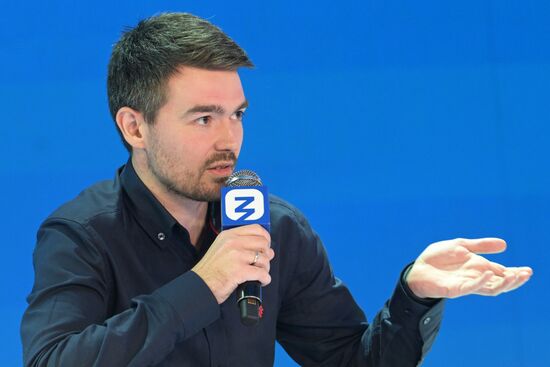 The International RUSSIA EXPO forum and exhibition. Pavilion No. 57. Where Technologies Meet. VK Day. Sergei Tomilov, content director at Odnoklassniki and VK Location: Russia, Moscow. Author: Alexey Nikolskiy/Sputnik. RUSSIA EXPO. Where Technologies Meet. VK-day