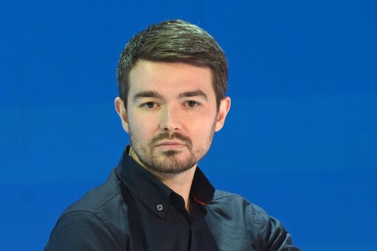 The International RUSSIA EXPO forum and exhibition. Pavilion No. 57. Where Technologies Meet. VK Day. Sergei Tomilov, content director at Odnoklassniki and VK Location: Russia, Moscow. Author: Alexey Nikolskiy/Sputnik. RUSSIA EXPO. Where Technologies Meet. VK-day