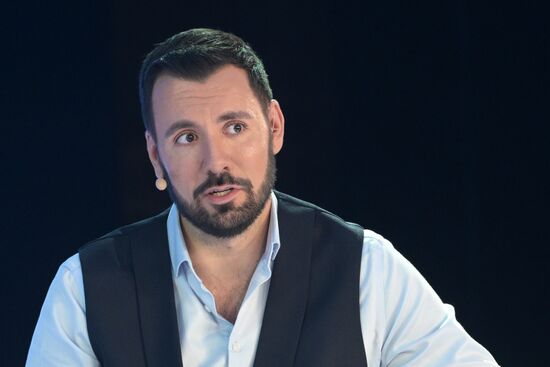 The International RUSSIA EXPO Pavilion 57 House of Knowledge Where Technologies Meet: VK-day, Lev Shahinian, blogger, TV host Location: Russia, Moscow. Author: Alexey Nikolskiy/Sputnik. RUSSIA EXPO. Where Technologies Meet. VK-day