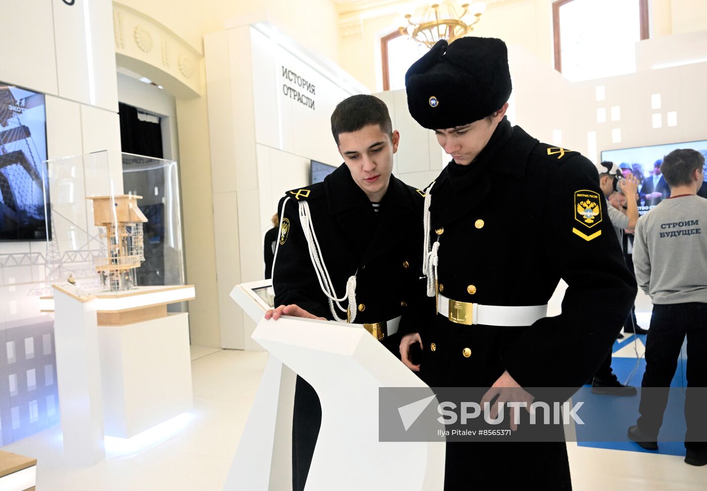 RUSSIA EXPO. Ceremony to open exhibition by Russian Ministry of Construction