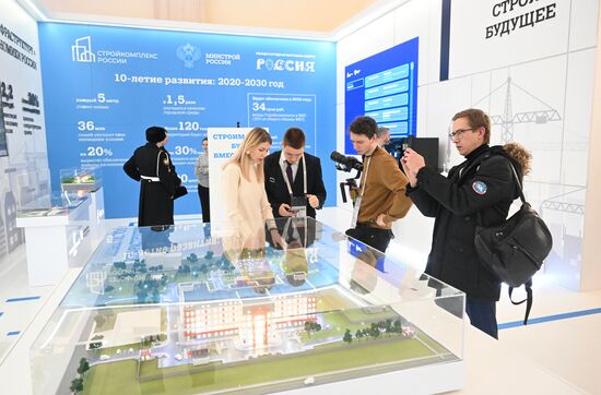 RUSSIA EXPO. Ceremony to open exhibition by Russian Ministry of Construction