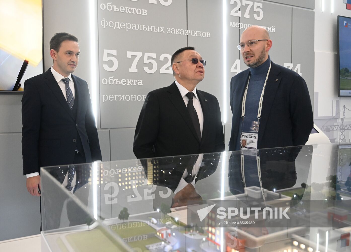 RUSSIA EXPO. Ceremony to open exhibition by Russian Ministry of Construction