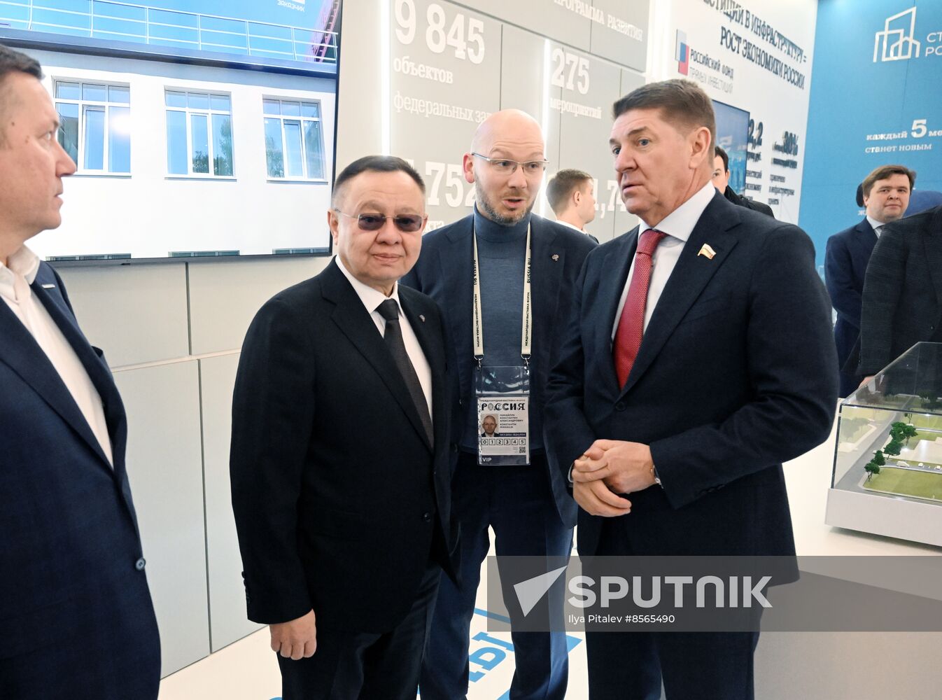 RUSSIA EXPO. Ceremony to open exhibition by Russian Ministry of Construction