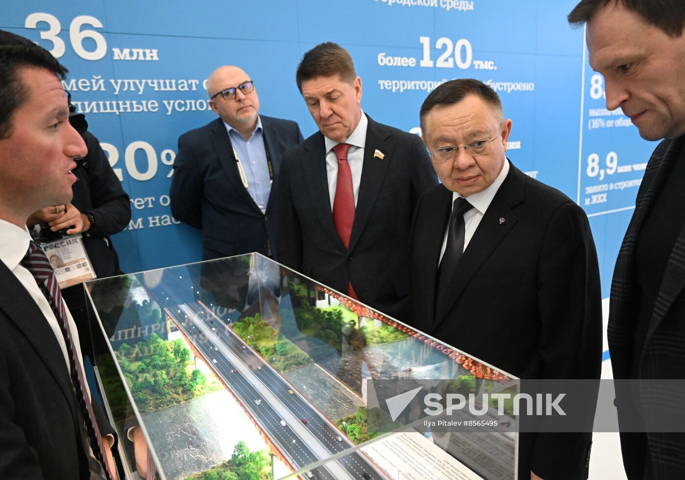 RUSSIA EXPO. Ceremony to open exhibition by Russian Ministry of Construction