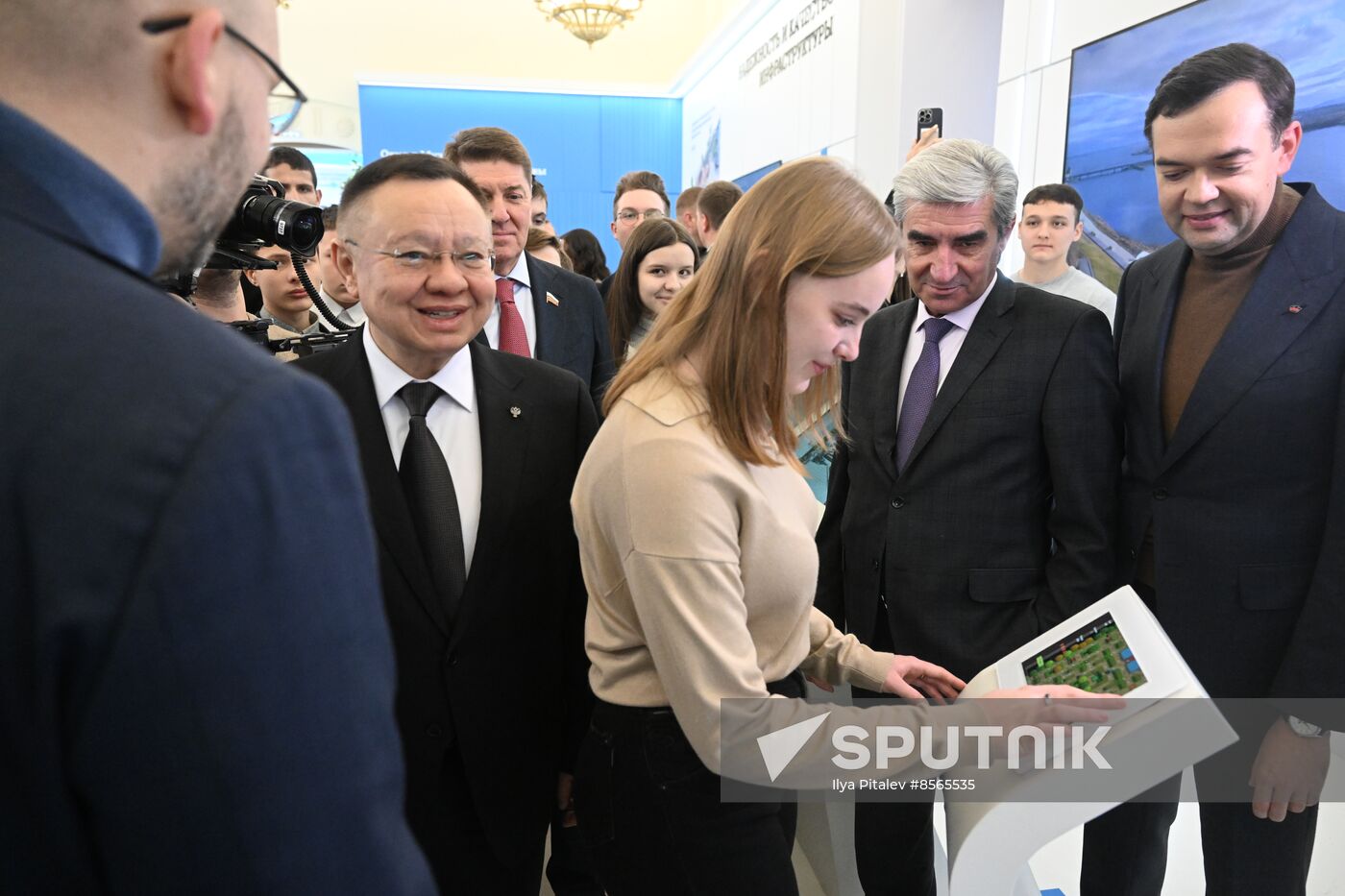 RUSSIA EXPO. Ceremony to open exhibition by Russian Ministry of Construction