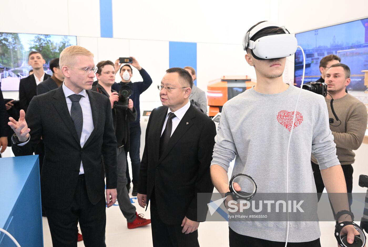 RUSSIA EXPO. Ceremony to open exhibition by Russian Ministry of Construction