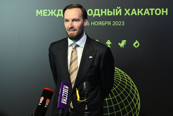 RUSSIA EXPO. Award ceremony for international hackathon project Digital Breakthrough. Season: Artificial Intelligence