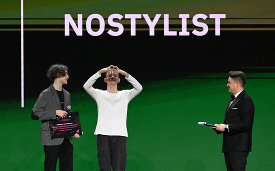 RUSSIA EXPO. Award ceremony for international hackathon project Digital Breakthrough. Season: Artificial Intelligence