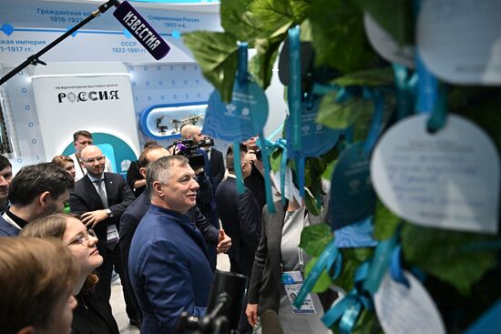 RUSSIA EXPO. Russian deputy prime minisiter Marat Khusnullin to view exhibits of Construction Ministry "Building the Future" and Transport Ministry's "Russia in Motion"