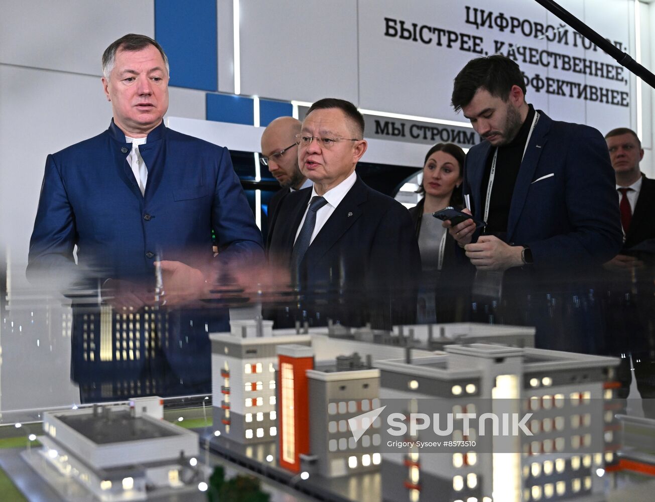 RUSSIA EXPO. Russian deputy prime minisiter Marat Khusnullin to view exhibits of Construction Ministry "Building the Future" and Transport Ministry's "Russia in Motion"