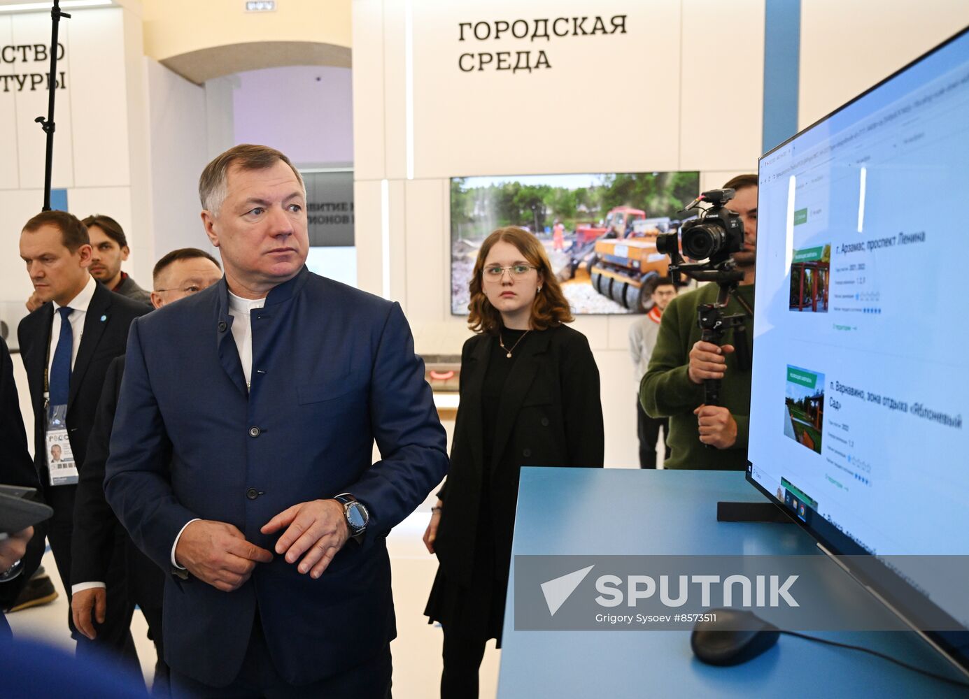 RUSSIA EXPO. Russian deputy prime minisiter Marat Khusnullin to view exhibits of Construction Ministry "Building the Future" and Transport Ministry's "Russia in Motion"