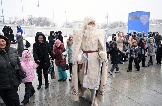 The International RUSSIA EXPO Forum and Exhibition. Snow Maiden Parade. Location: Russia, Moscow. Author: Ilya Pitalev/Sputnik. RUSSIA EXPO. Snow Maiden parade