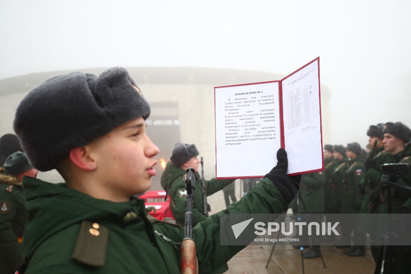 Russia Southern Military District Oath Taking
