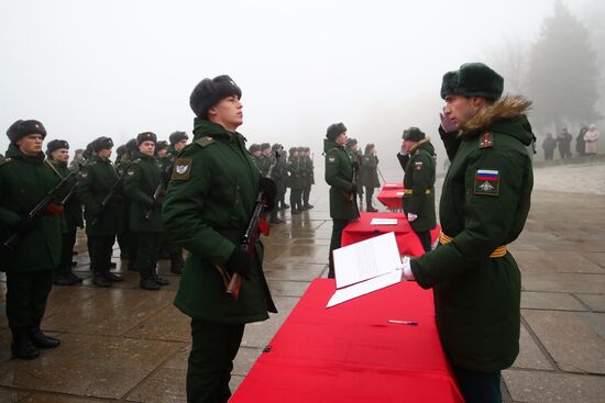 Russia Southern Military District Oath Taking