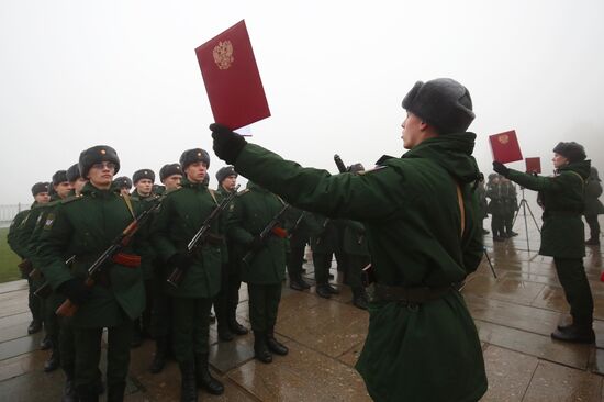 Russia Southern Military District Oath Taking
