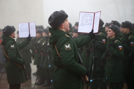 Russia Southern Military District Oath Taking